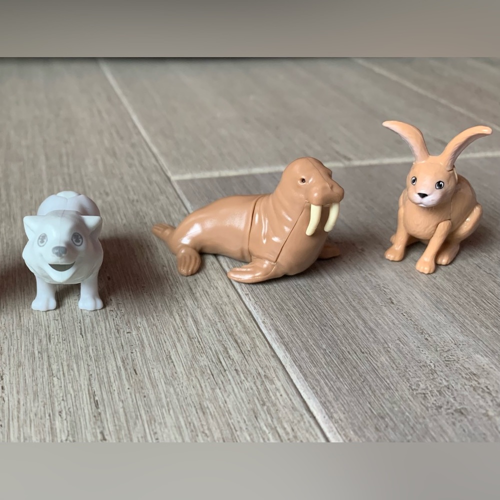 Lot of 3 Kinder egg animals